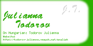 julianna todorov business card